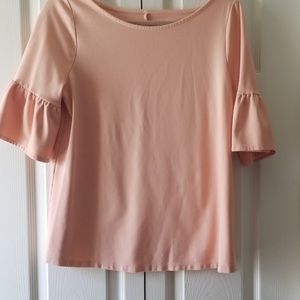 Lane Bryant 10/12 blush pink knit top